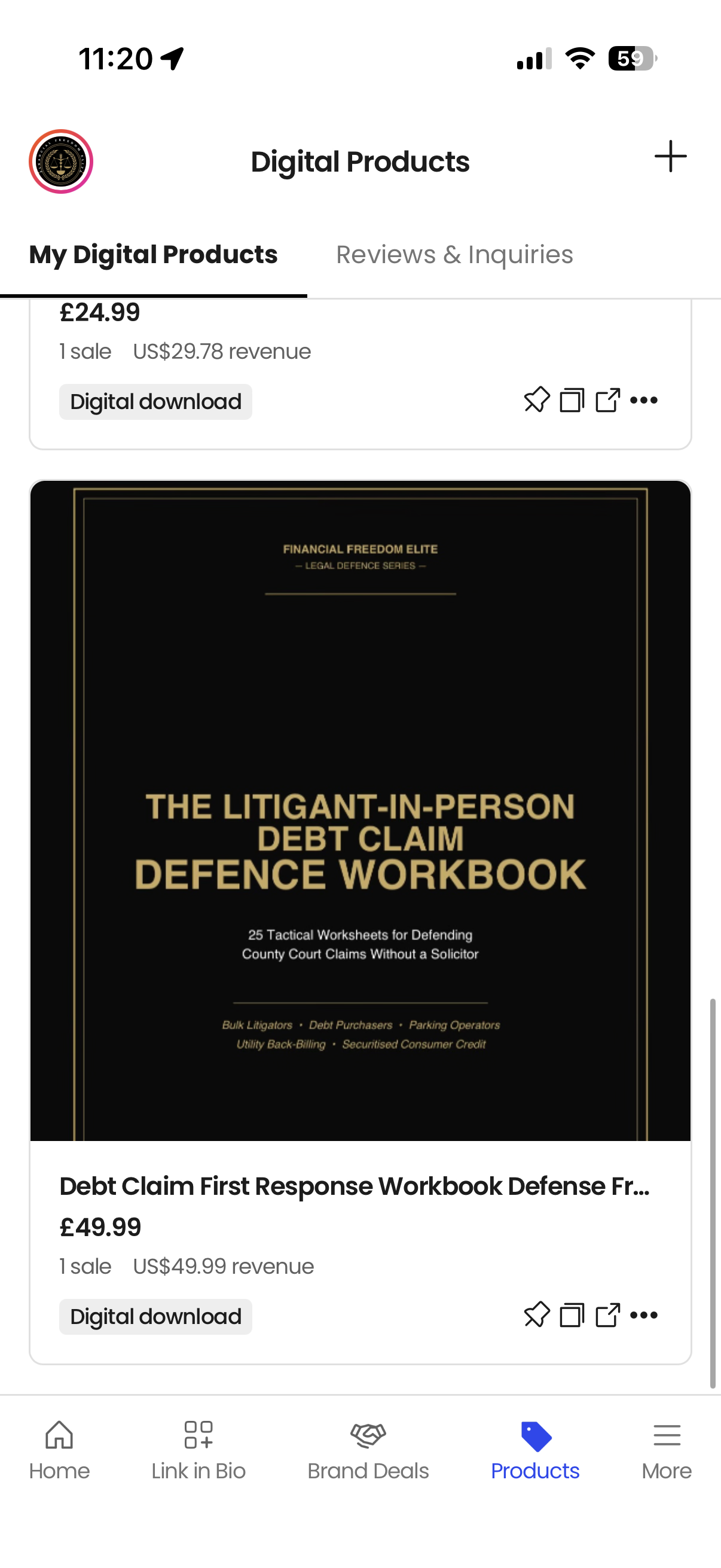 The Litigant-in-Person Debt Claim Defence Workbook cover